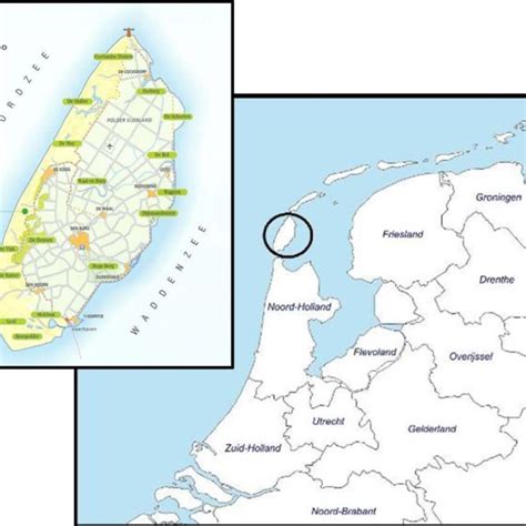 Location of Texel and island map | Download Scientific Diagram