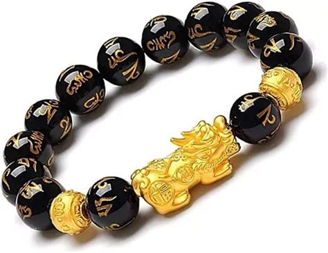 Feng Shui Símil Obsidiana Negra Riqueza Suerte Pulsera Pixiu Cuotas