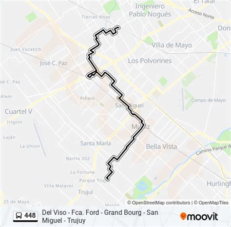 Ruta 448 Horarios Paradas Y Mapas Est Grand Bourg Fondo De