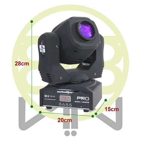 Spot Beam Cabeza Movil Led Gobos 90w 2 Piezas Con Maleta SET2S MOB90W