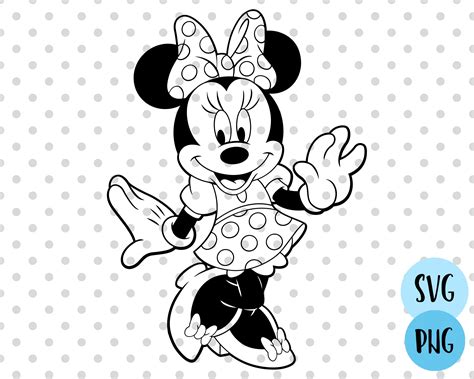 Minnie Mouse Svg Minnie Mouse Cricut Cricut Vector File Cut File Cricut