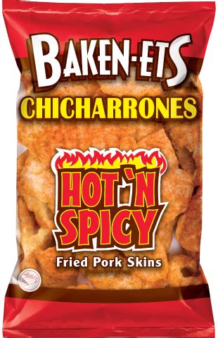 Baken Ets Hot N Spicy Flavored Fried Pork Skins FritoLay