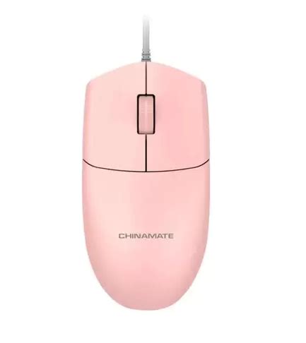 Mouse Óptico Office Chinamate 1000 DPI Rosa Compuseg