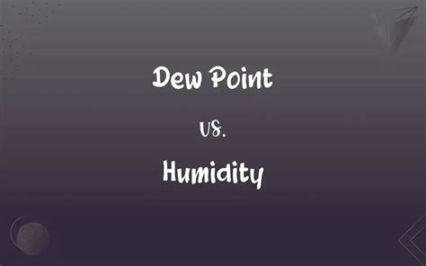 Dew Point vs. Humidity: What’s the Difference?