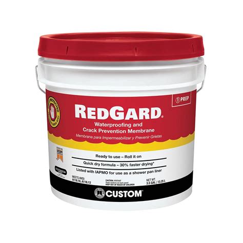 Redgard 3 1 2 Gal Waterproofing And Crack Prevention Membrane Best