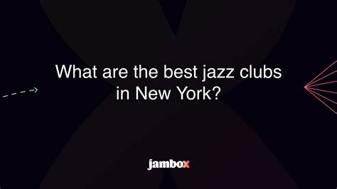 What Are The Best Jazz Clubs In New York Jambox Blog