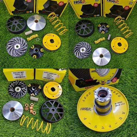 Fasstek V2 Pulley Kit NMAX NVX VARIO ADV AVANTIZ SOLARIZ Shopee Malaysia