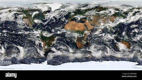 Detailansicht Der Satellit Der Erde Stockfotografie Alamy