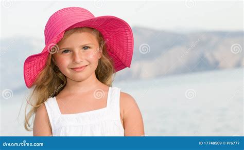 Happy Summer Girl Stock Image Image Of Holiday Dress 17740509