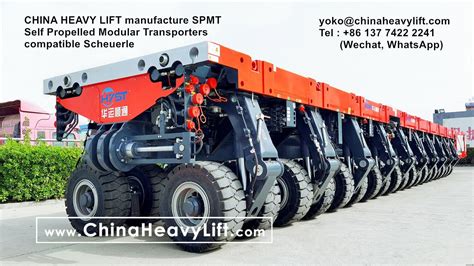 Scheuerle SPMT Compatible CHINA HEAVY LIFT Manufacture Self Propelled