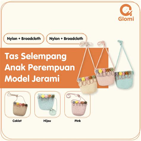 Jual Lucu Tas Jerami Sling Bag Tas Selempang Anak Perempuan Tas