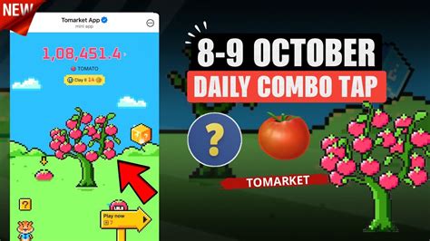 Tomarket Airdrop Combo 8 9 October Tomarket Daily Combo Today