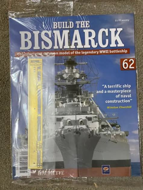 HACHETTE BUILD THE Battleship Bismarck Scale 1 200 Issue 71 EUR 11 81