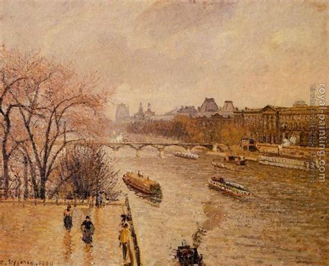 The Louvre Iv By Camille Pissarro Oil Painting Reproduction