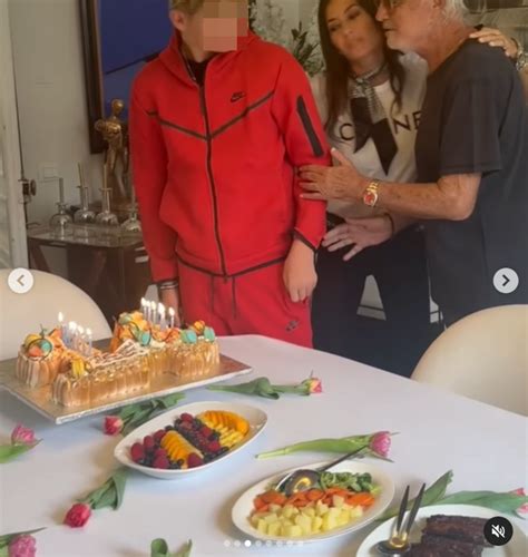 Elisabetta Gregoraci E Flavio Briatore Festeggiano Nathan Falco