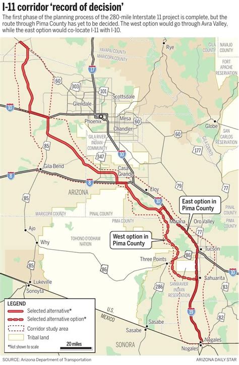 Interstate 11 study moves forward with undecided route in Pima County