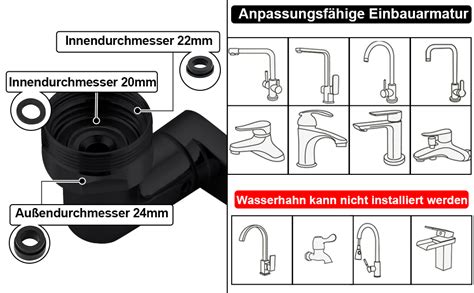 Wasserhahn Aufsatz Yeelan 1440 Drehbarer Multifunktionaler