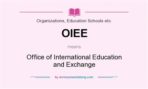 oiee office  international education  exchange  organizations