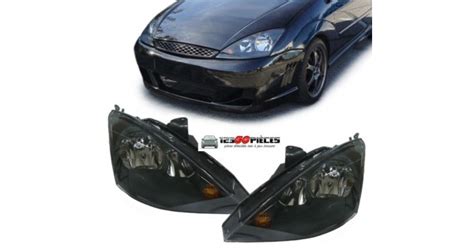 Paire De Phares Avants H H Fond Noir Ford Focus