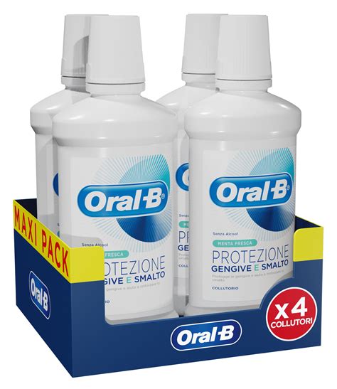 Oral B Collutorio Protezione Gengive E Smalto 500ml Confezione Da 4