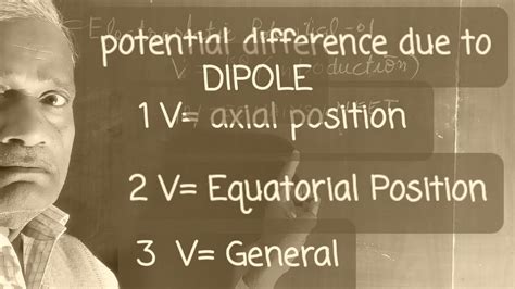 Electric Potentiel Capacitor Nd Due To Dipol Axial Equatorial