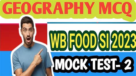 GEOGRAPHY IMP QUESTIONS FOOD SI 2023 WB FOOD SI GEO QUESTIONS MCQ