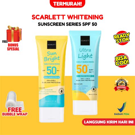 Jual Scarlett Whitening Sunscreen Sun Bright Daily SPF 50 PA