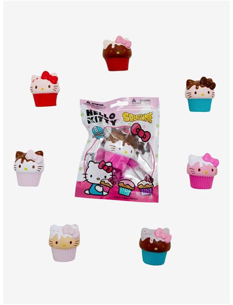 Hello Kitty Squishme Cupcake Assorted Squishies Hot Topic