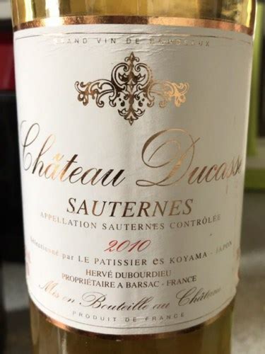 Dulong Ch Teau Ducasse Sauternes Vivino Us