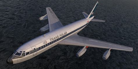 Boeing 720 Airliner - 3D Model by ChipBassChaos