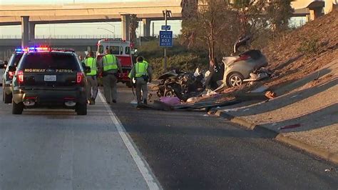 1 Killed In Rollover Crash On Southbound 405 Freeway In Hawthorne