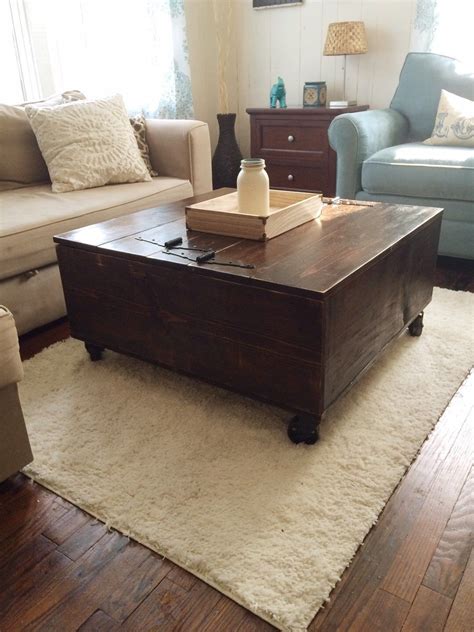 Square Rustic Coffee Table With Storage Just Go Inalong