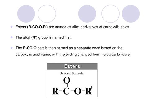 Ppt Naming Esters Powerpoint Presentation Free Download Id2794209