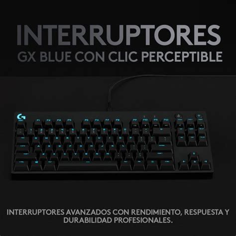 Logitech G Pro Teclado Mecânico Tkl Gaming Rgb Switch Gx Blue Com