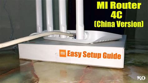 Xiaomi Mi Router 4c China Versionsetup Youtube