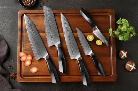 Xinzuo Layer Damascus Steel Pcs Kitchen Knife Set Professional