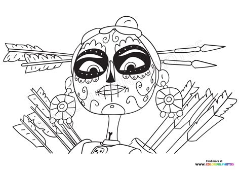 Maya And The Three Coloring Pages For Kids