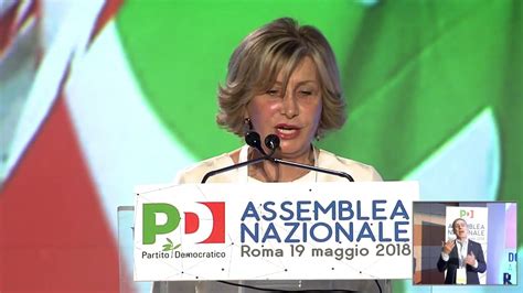 Assemblea Pd Intervento Di Barbara Pollastrini Youtube