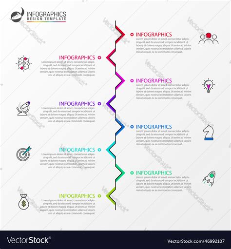 Infographic Design Template Timeline Concept Vector Image