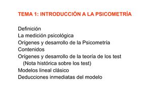 TEMA 3 completo Psicometría TEMA 3 FIABILIDAD parte 1 0