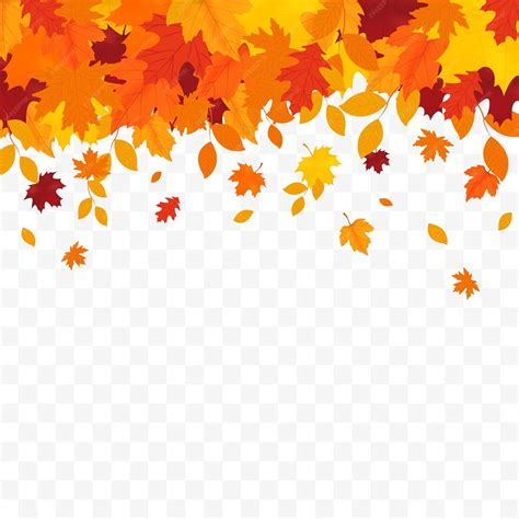 Premium Vector Autumn Falling Leaves Isolated On White Background