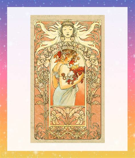 【楽天市場】【67ページ日本語解説書付き】タロット ミュシャ Tarot Mucha タロットカード アールヌーボー タロット占い 定番 人気