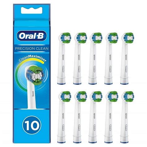 Braun Oral B Precision Clean Toothbrush Heads 10 Pack With Cleanmaximiser Bristles For Optimal