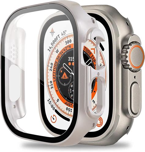 Miimall Etui Kompatybilne Z Apple Watch Ultra Mm Hartowane Szk O