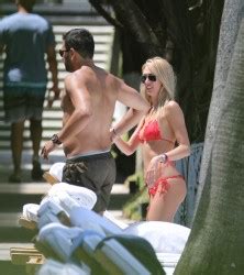 Lauren Stoner Enjoying The Miami Sun In A Red Bikini
