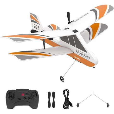 USHINING Avion Télécommandé 2 4 GHz Avion RC Rechargeable avec