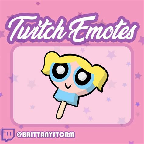 Twitch Emote Bubbles Ice Cream Powerpuff Girls Etsy Canada In