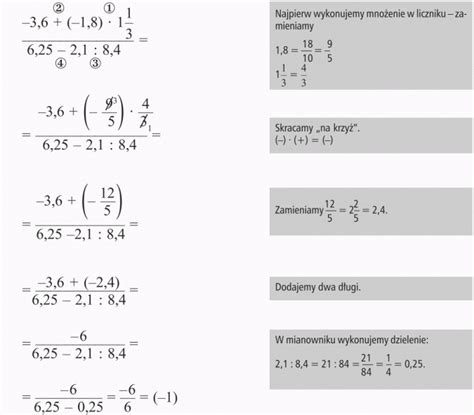 Działania na liczbach ujemnych Matematyka Opracowania pl
