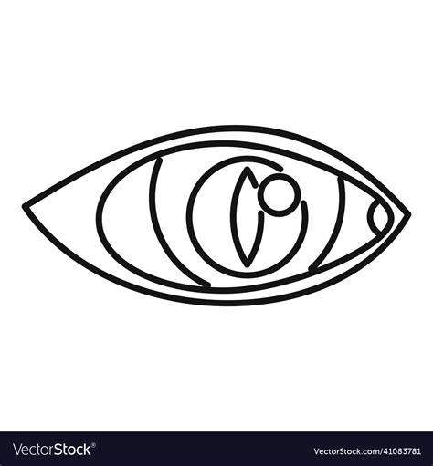 Human Eye Icon Outline View Look Royalty Free Vector Image