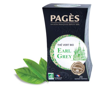 Thé Vert Earl Grey BIO Pagès